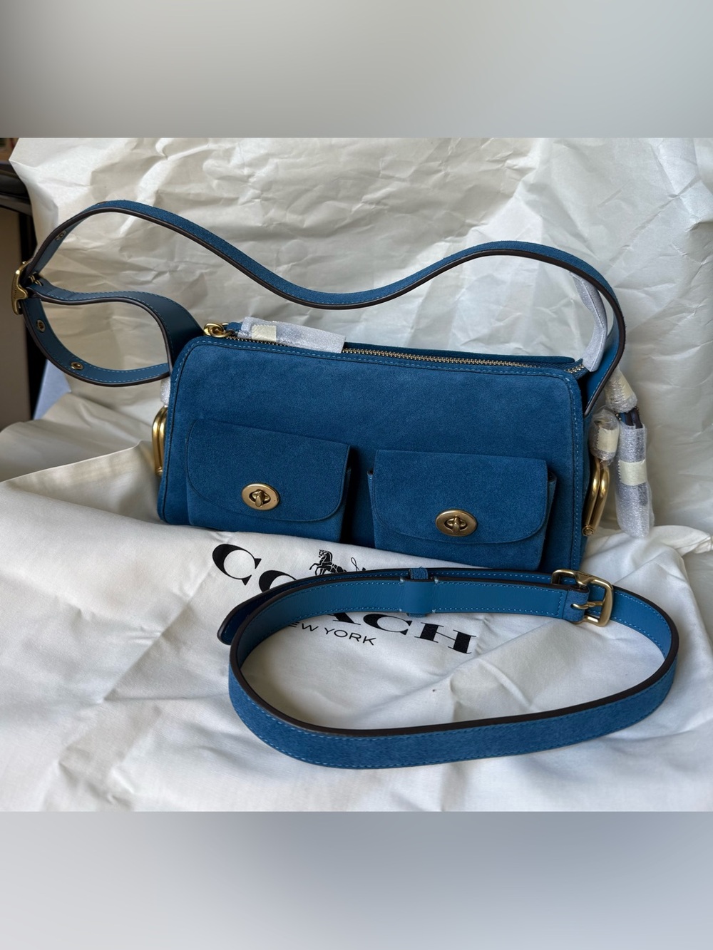 Coach Haversack 27 Blue Jay NWT - Style no. CFQ49